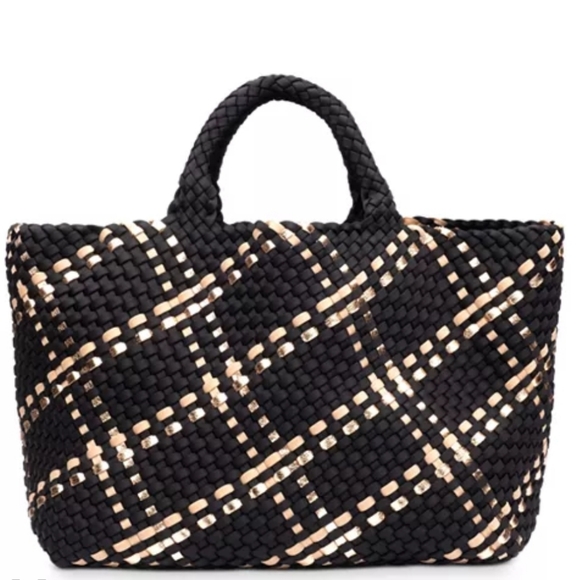 Naghedi St. Barths Large Plaid Tote